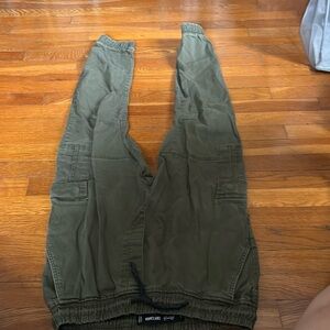 Cargo green joggers (size large women’s)
